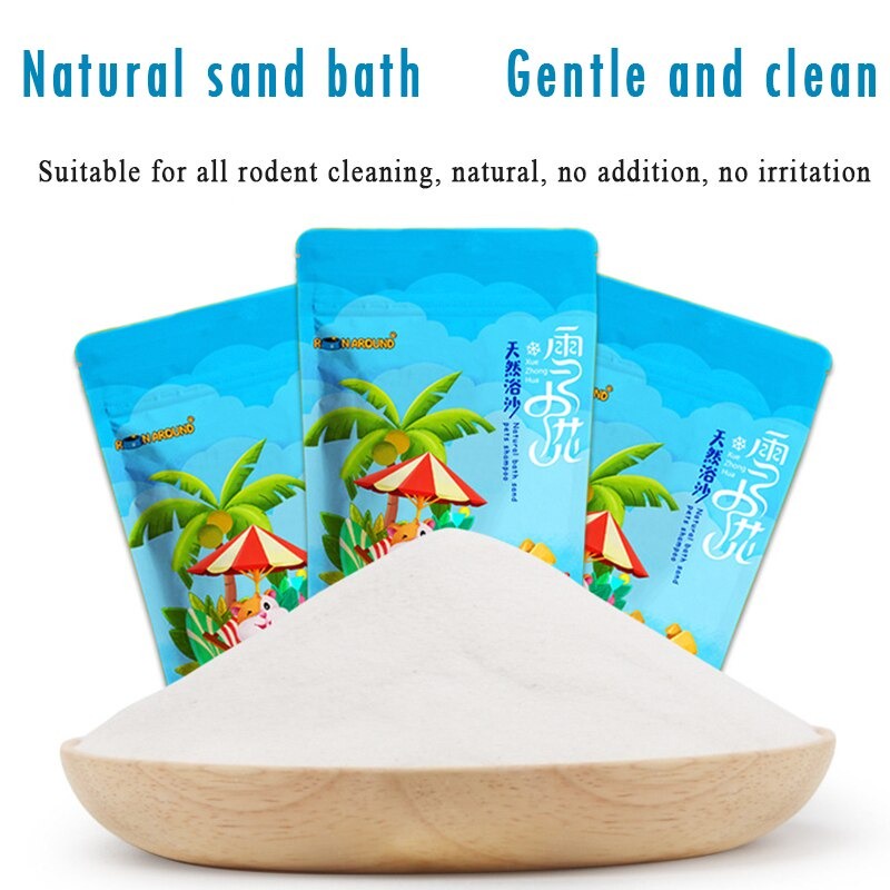 PASIR MANDI HAMSTER  BATHING SAND MANDI 600 GRAM  WANGI BERSIH FEFARM