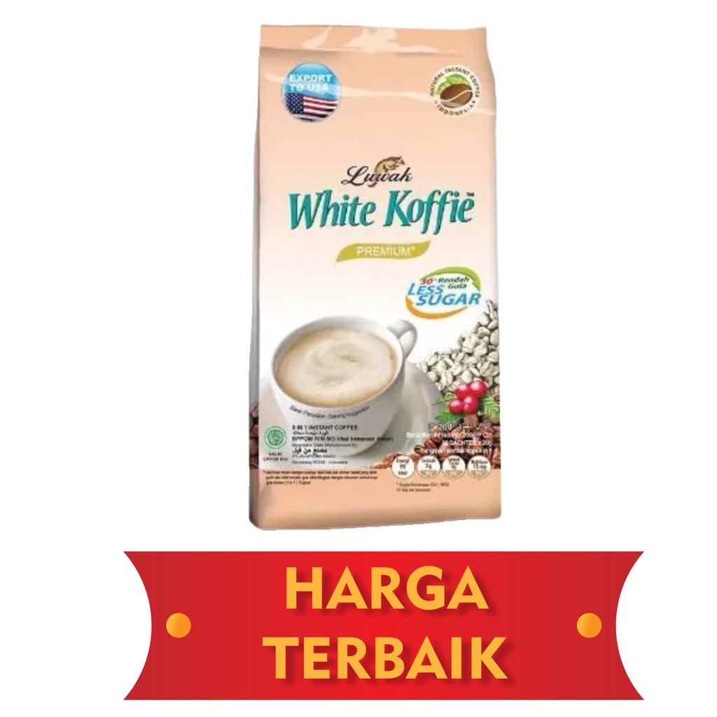 

GA ADA LAWANYA,,,!!! LUWAK WHITE KOFFIE LESS SUGAR 1 RENCENG