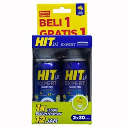 HIT One Push 1 Free 1 Anti nyamuk dan serangga Semprot