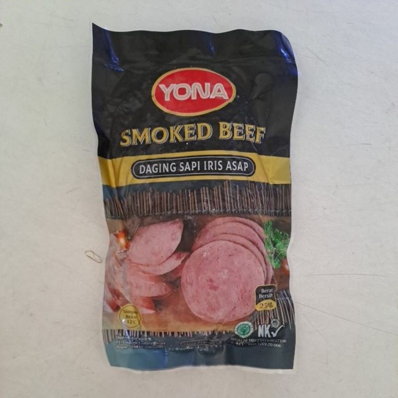 

Yona Smoke Beef 250gr isi 10 pcs Daging Sapi Iris Asap