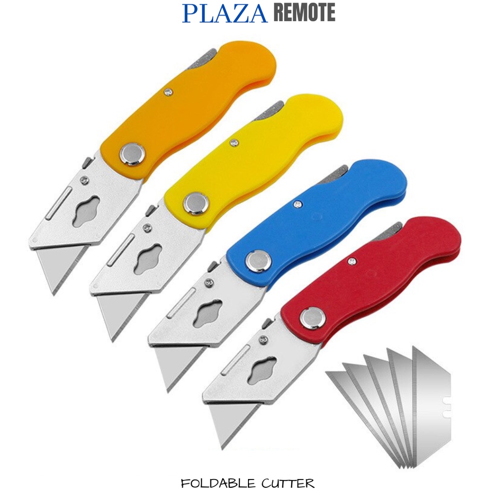 CUTTER LIPAT POTONG GYPSUM FOLDABLE KNIFE + MATA TAMBAHAN