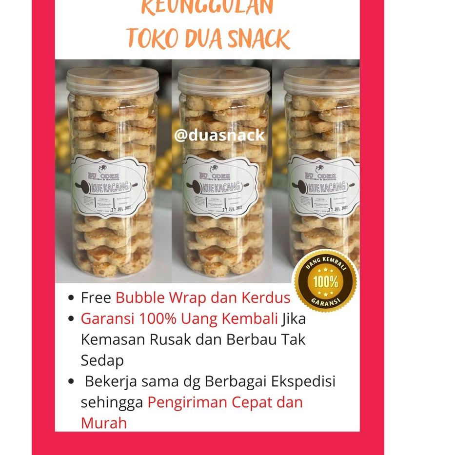 

MALL Makanan Ringan Snack Cemilan Kue Kering Kacang Bu Odeh Kemasan 700gr isi 40 pcs Enak Gurih Renyah Bahan Premium Tanpa Pemanis Buatan Kue Idul Fitri Hampers Disukai Orang Dewasa dan Anak !!