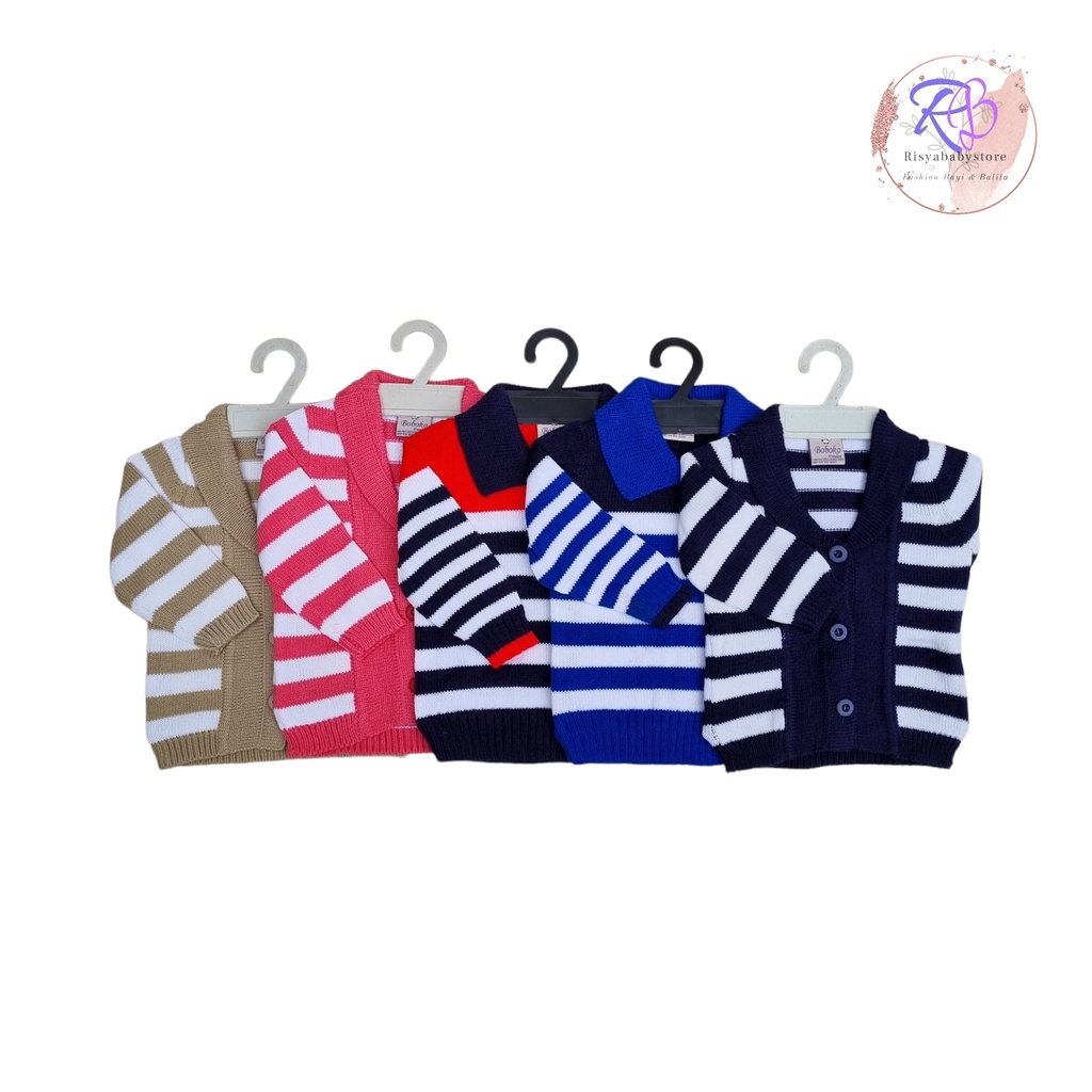 Jaket Bayi Rajut Perempuan Full Salur 0-18 bulan / jaket bayi rajut premium quality / Cardigan anak