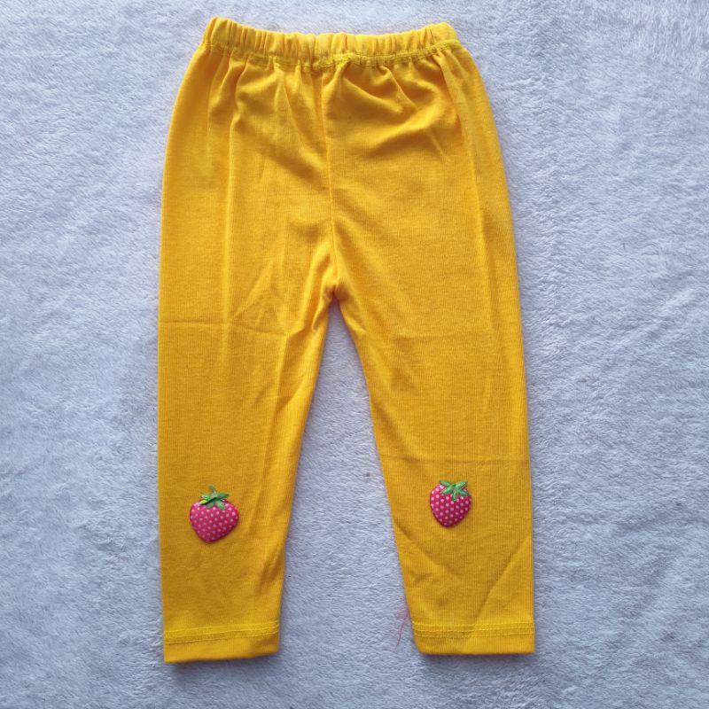 Celana Legging Anak Stroberry 1 2 Tahun Anak Cewek Perempuan Anak Perempuan Cewek Fatonahshop