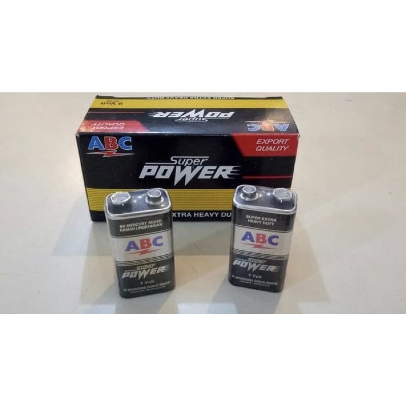 Baterai Petak  ABC Super Power 9V Batre 9V ABC Super Power