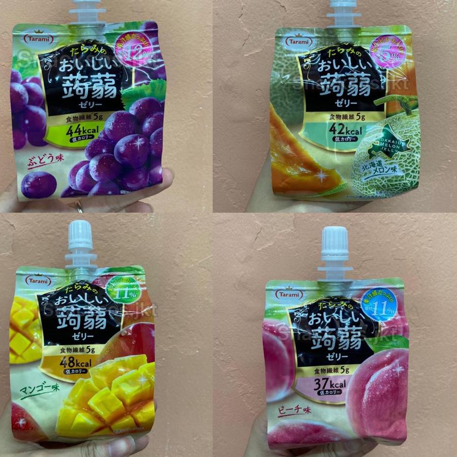 

f4F9r--TARAMI KONJAC OISHII JELLY WHITE PEACH / HOKKAIDO MELON / GRAPE / MANGO JEPANG