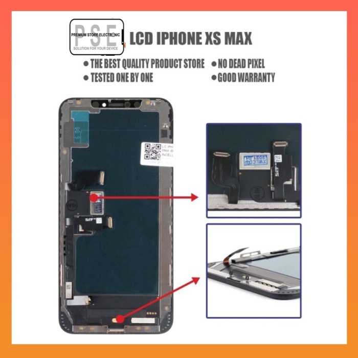 LCD TOUCHSCREEN FULLSET IP XS MAX OLED ORIGINAL GARANSI 1 BULAN