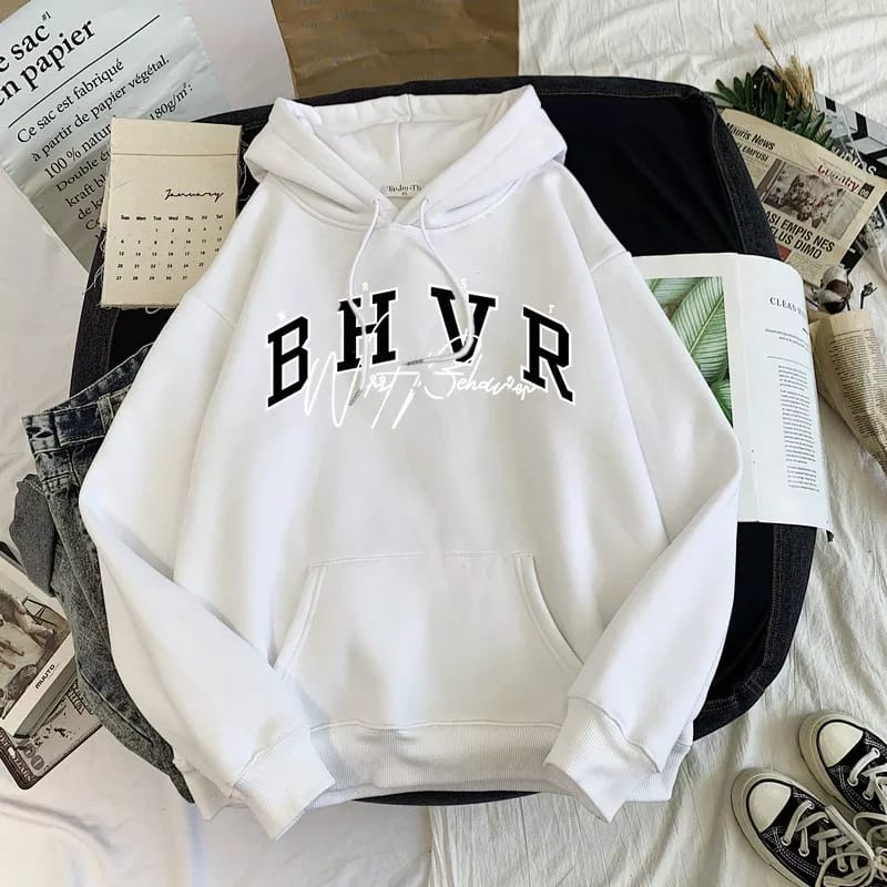 Jaket sweater hoodie hodie hoddie wanita BHVR oversize korean style murah distro hitam cewek korea premium oversized hoodie jumper tebal original jumbo xxl xxxl big size