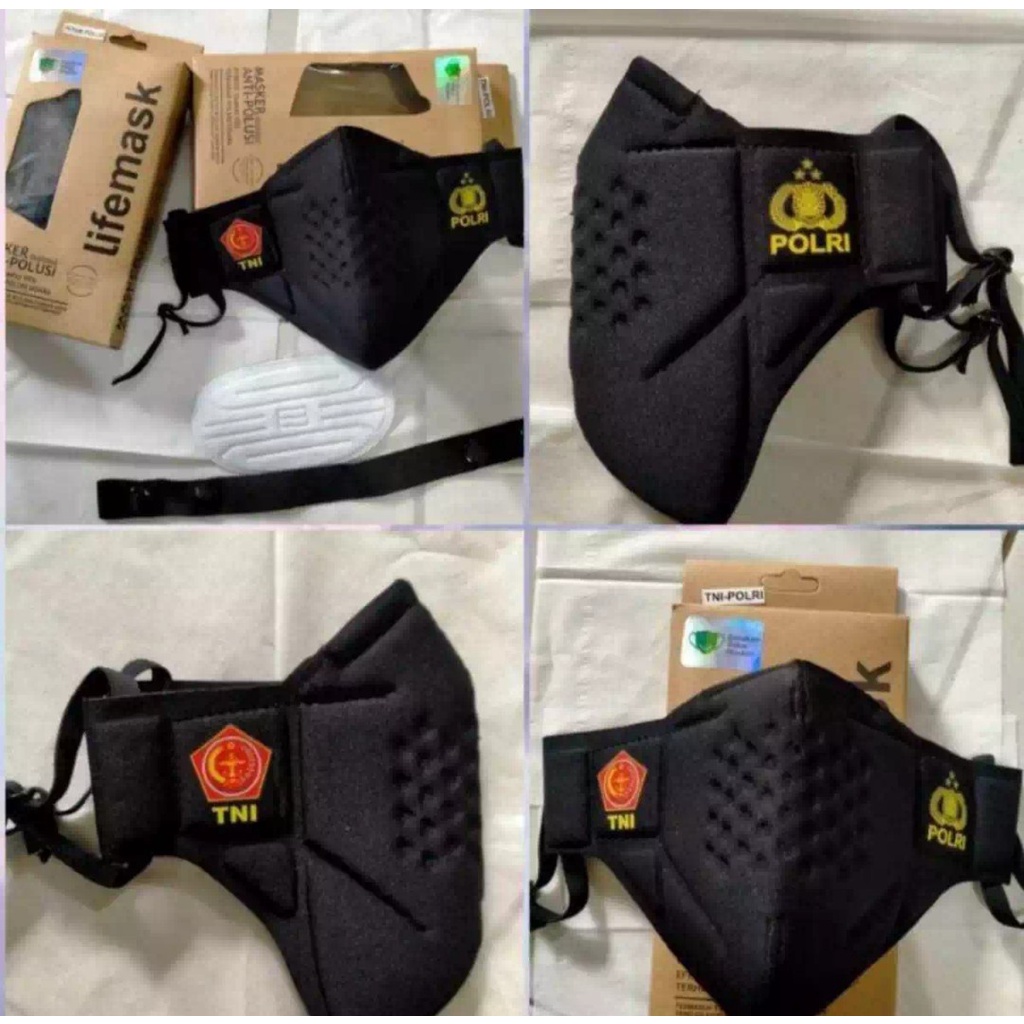 MASKER TOMO LOGO TNI/POLRI PREMIUM / MASKER TOMO TNI/POLRI LIFE MASK