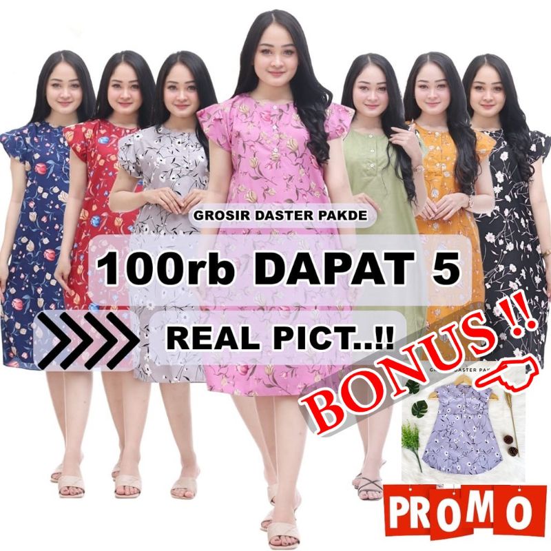 daster 100rb dapat 5