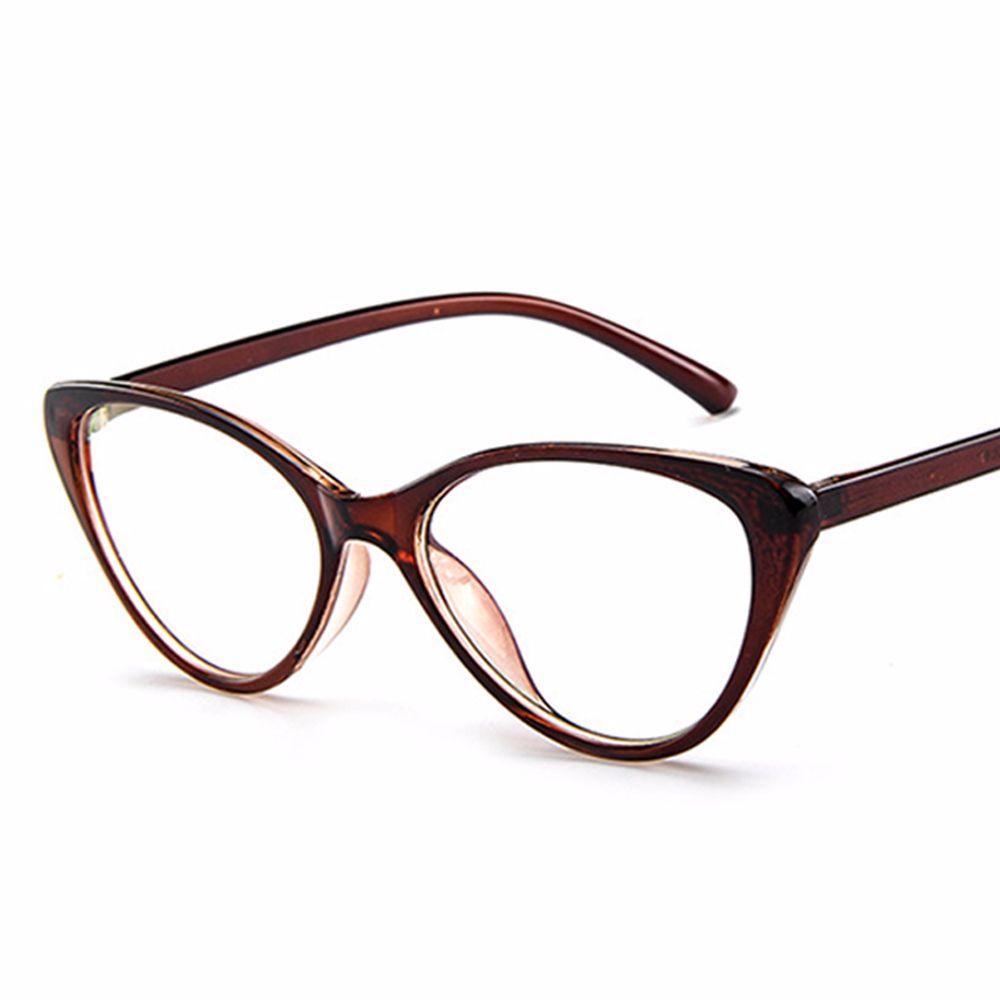BIMBIM Kacamata Korea Wanita Kacamata Anti Radiasi Wanita Fashion Cat Eye retro flat Eyeglasses