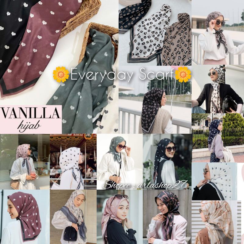 EVERYDAY SCARF LEOPARD BROWN, LEOPARD BLACK BY VANILLA HIJAB