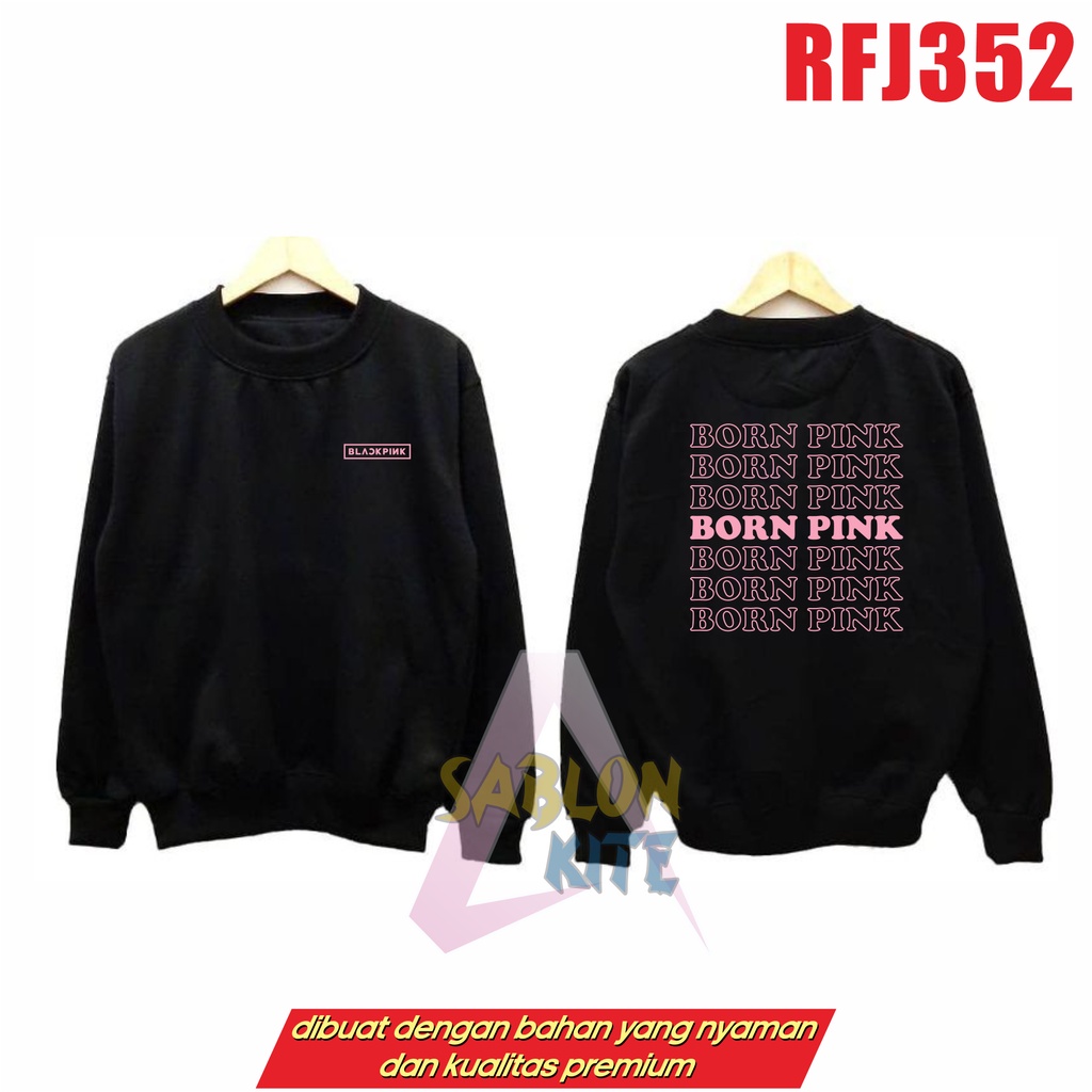 GRATIS FOTOCARD!!! HOODIE KPOP BORN PINK RFJ352