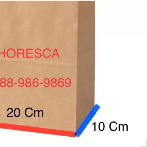 

Paper Bag Brown Kraft Xtra Large /Kantong Kertas Mcd Kfc PB12 @100 Pcs - Cokelat