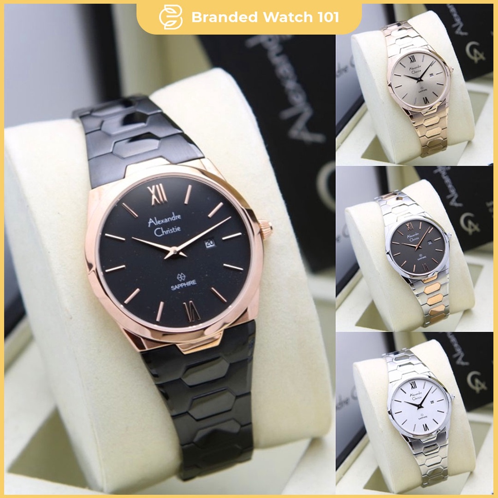 ORIGINAL Jam Tangan Wanita Alexandre Christie AC 8542 / AC8542 / 8542 Garansi Resmi 1 Tahun, Stainle