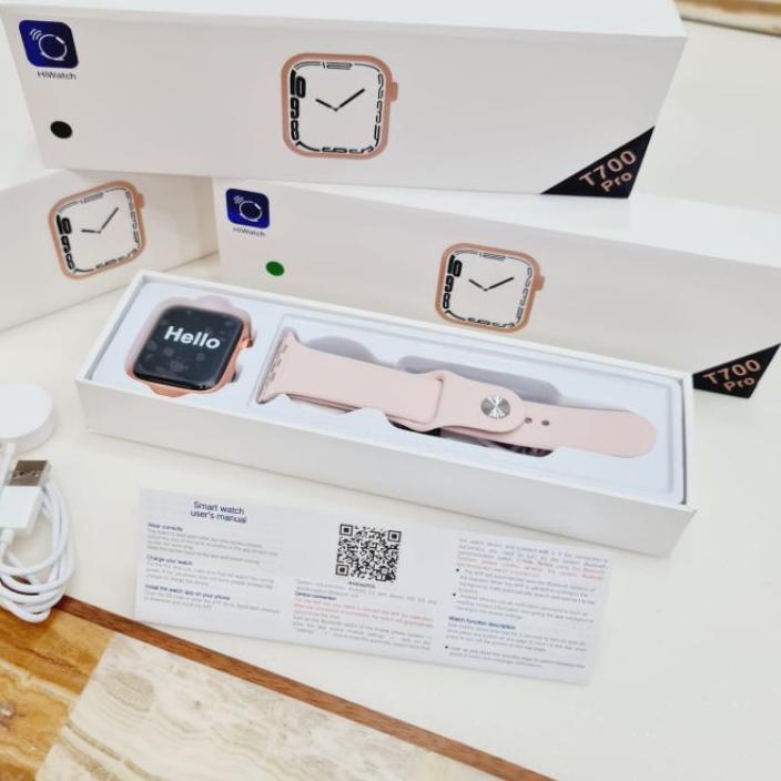 COD✔️SMARTWATCH 7 T700 PRO JAM TANGAN PINTAR SMART WATCH MODEL T700 PRO FULL SCREEN APP HIWATCH CASA