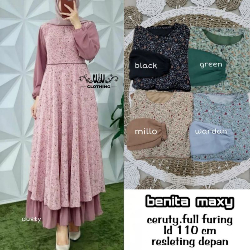 Benita Maxy By W&W || Gamis Maxy