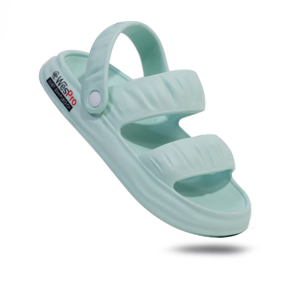 Wespro Jelita - Sepatu sandal selop wanita tali untuk dirumah | Sendal eva phylon slop cewek slip on tahan air empuk tebel 3cm 36-40