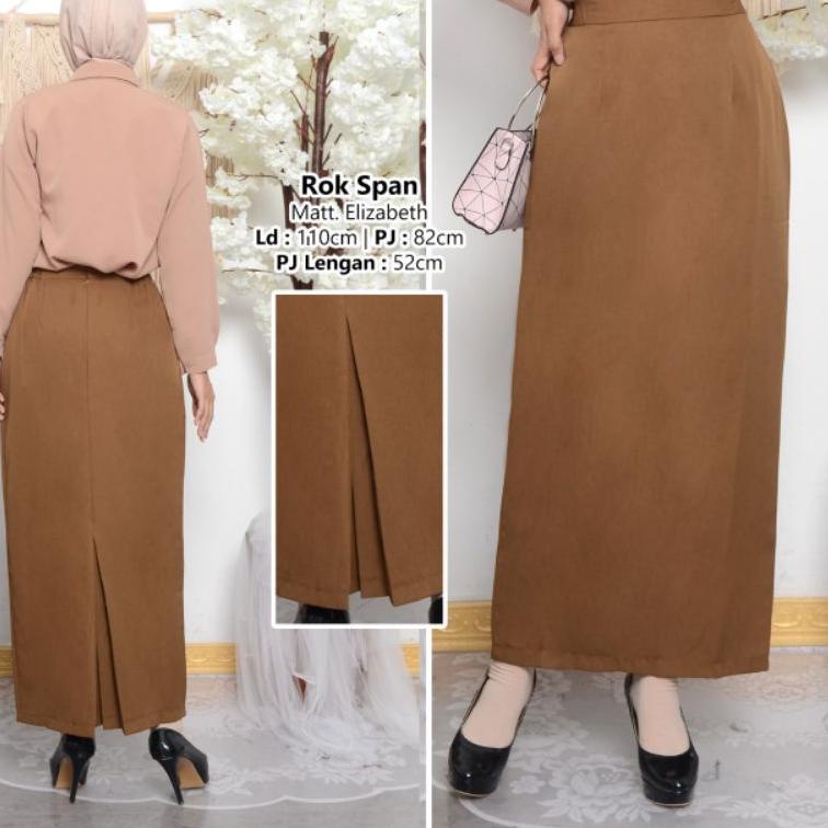 KAS.22Oc22ᴴ ▫ ROK PEMDA ROK PANJANG WANITA ROK GURU PNS ROK KERJA ROK KHAKI PANJANG ROK SPAN WARNA C