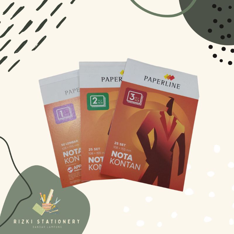 

(1 pak) Nota Paperline Kecil / Buku Nota Kontan PPL NCR 1 / 2 / 3 ply