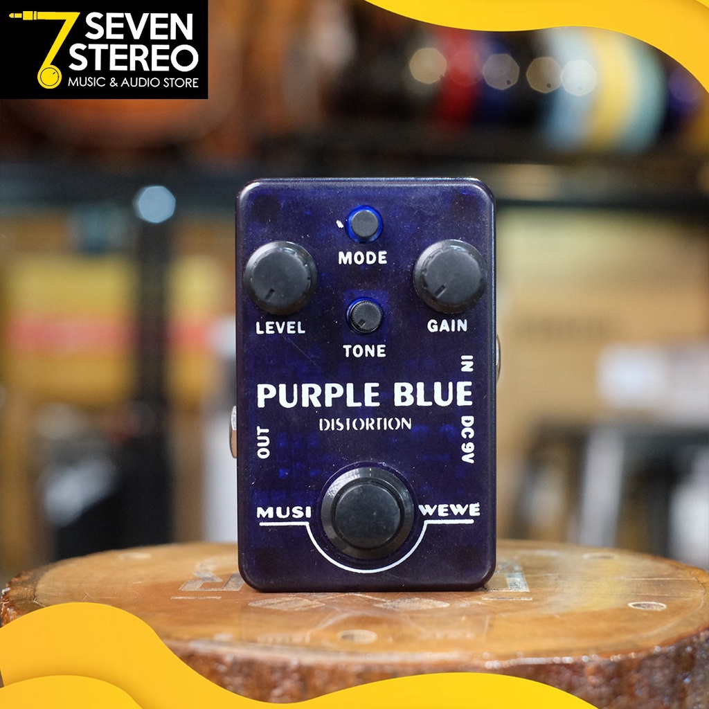 Musiwewe Purple Blue Distortion Guitar Effect Pedal