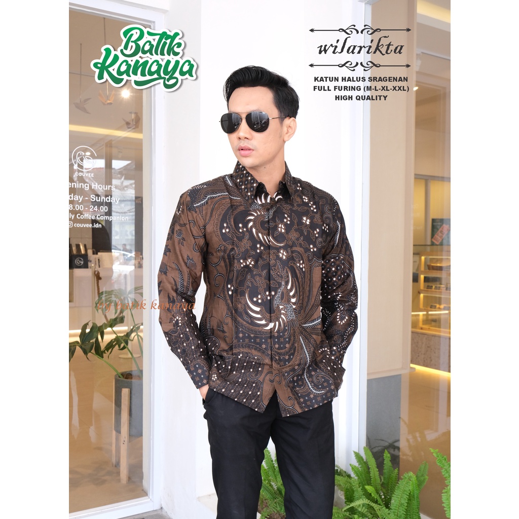 Kanaya - Baju Batik Pria Lengan Panjang Full Furing Motif WILARIKTA