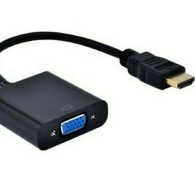Stok Terbaru Kabel HDMI ke VGA KONEKTOR HDMI TO VGA CONVENTER KONVERTER HDMI KE VGA