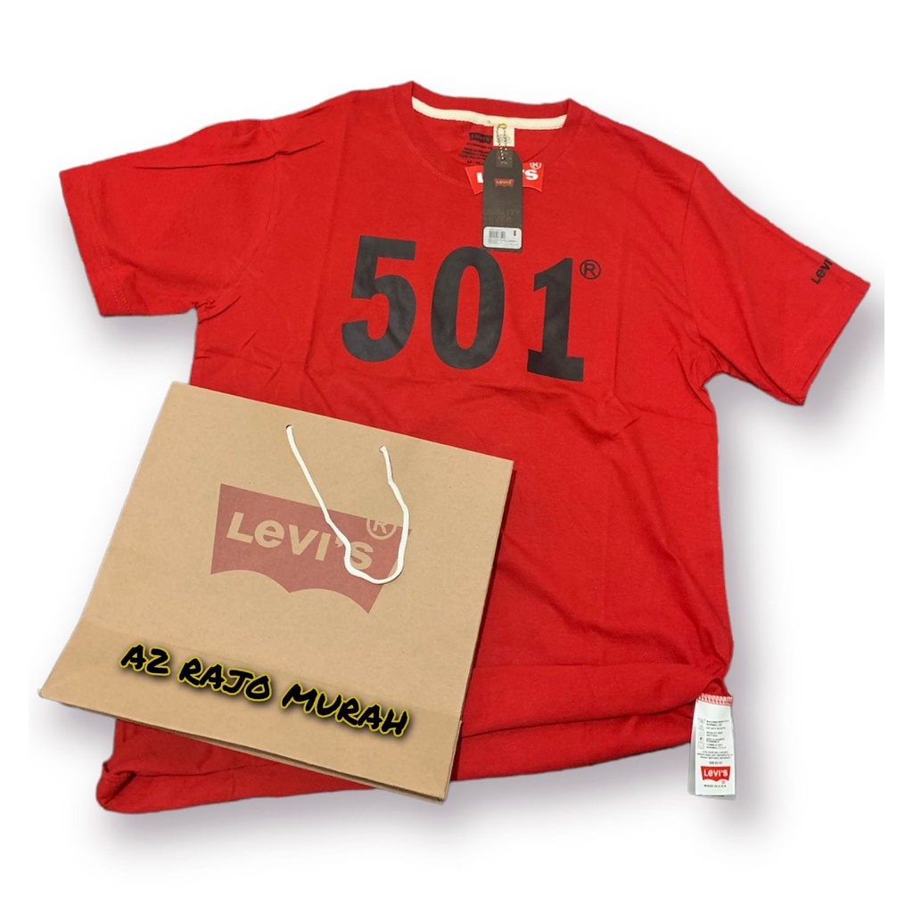 kaos 501 pria casual distro cotton 24s lengan pendek made in fhilipin