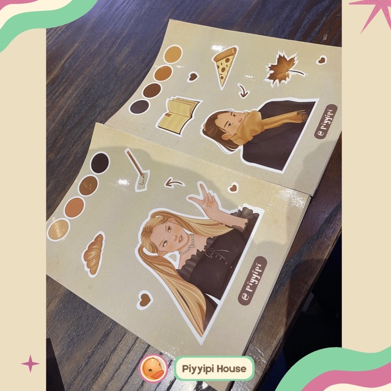 

Cute Sticker - Pastel Theme (A5 size, Glossy Vinyl)