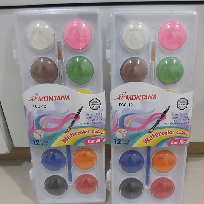 

Terbatas Water Color Cakes Montana 12 Warna Sale!!!