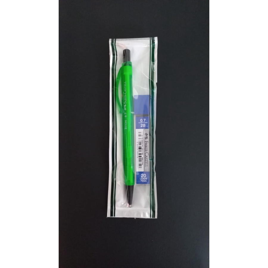 

Pencil Mekanik Faber Castell 0.7 ECON Set + Isi 0.7 2B / Pencil Mekanik / Set / Econ