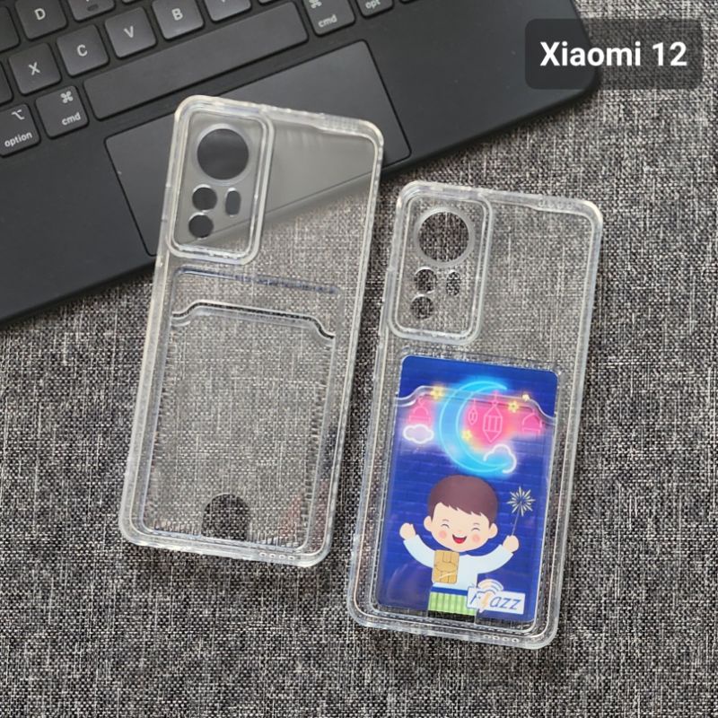 Case Xiaomi 12 Xiaomi 12 Pro Card Case Bening Slot Kartu Case Xiaomi 12 Xiaomi 12 Pro