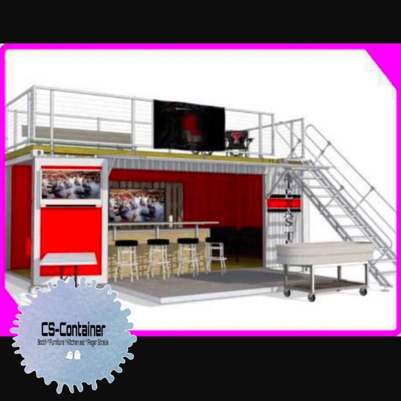Booth Container Double Deck