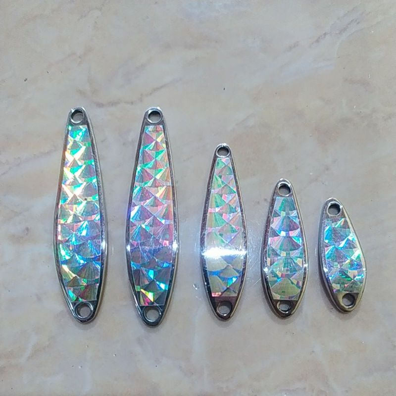 umpan pancing spoon markonyeh stainless tipe S 12g, 9g, 7g, 6g, 4g.
