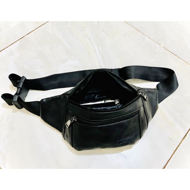 Tas Pria Tas Selempang Kulit Bahan Kulit PU Leather Terbaru Waistbag Tas Pinggang Waterproof