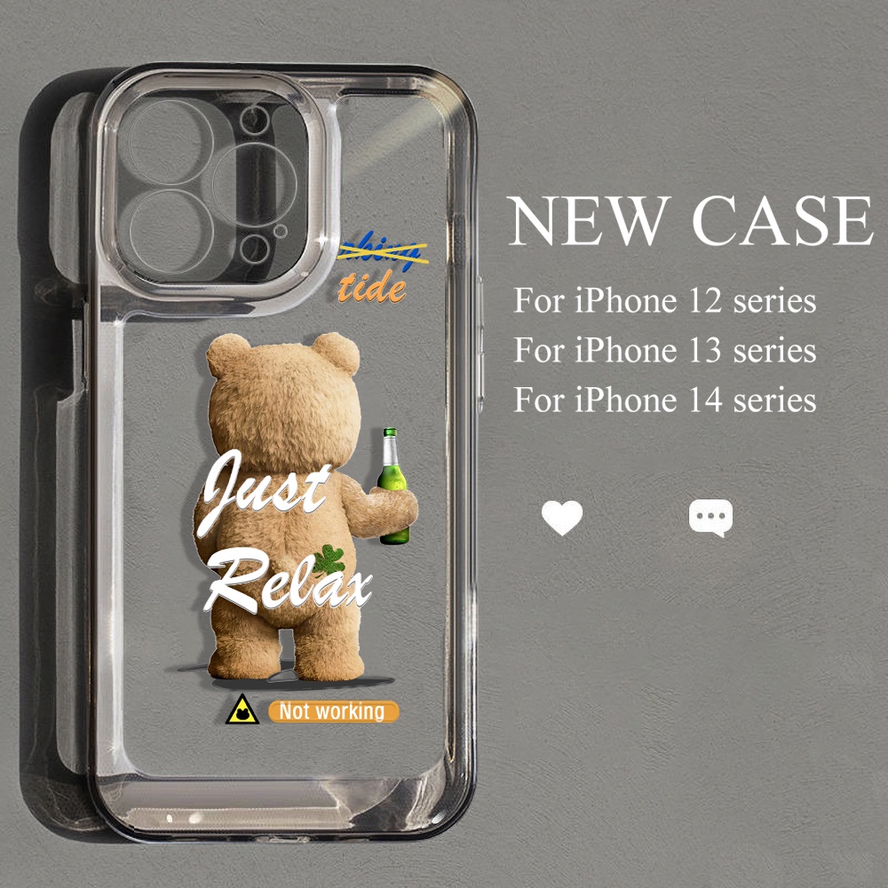 Case Bahan Akrilik TPU Transparan Tahan Banting Untuk iPhone 14 13 12 11 Pro Max XS Max XR X 14 8 7 Plus SE 2020 2022