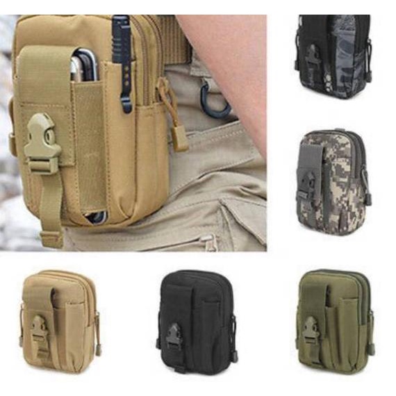 *BigSale* Universal outdoor tas pinggang tactical smartphone gesper molle edc / tas smartphone pingg