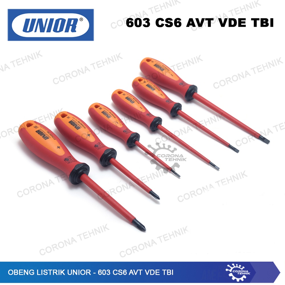 616436 - Obeng Listrik UNIOR - 603 CS6 AVT VDE TBI - Min 0,4 x 2,5 x 75 mm