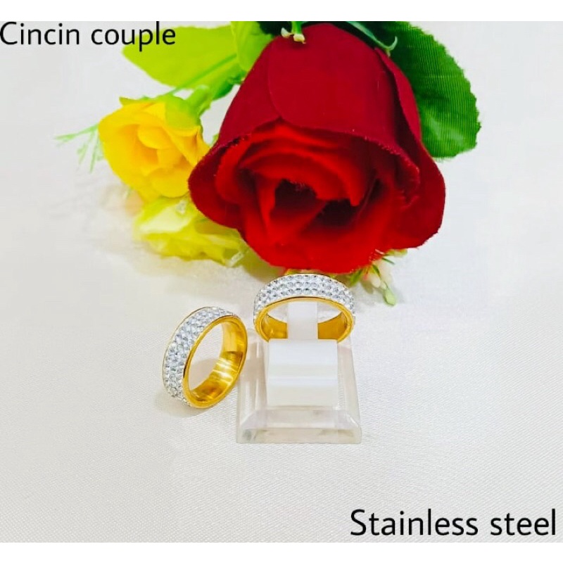 Cincin Couple Bermotif Full Mata/Accesories Wanita_St666