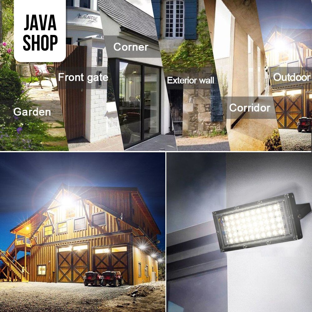 JAVASHOP Lampu Sorot Anti Air Lampu Taman Hias 4500 Lumens