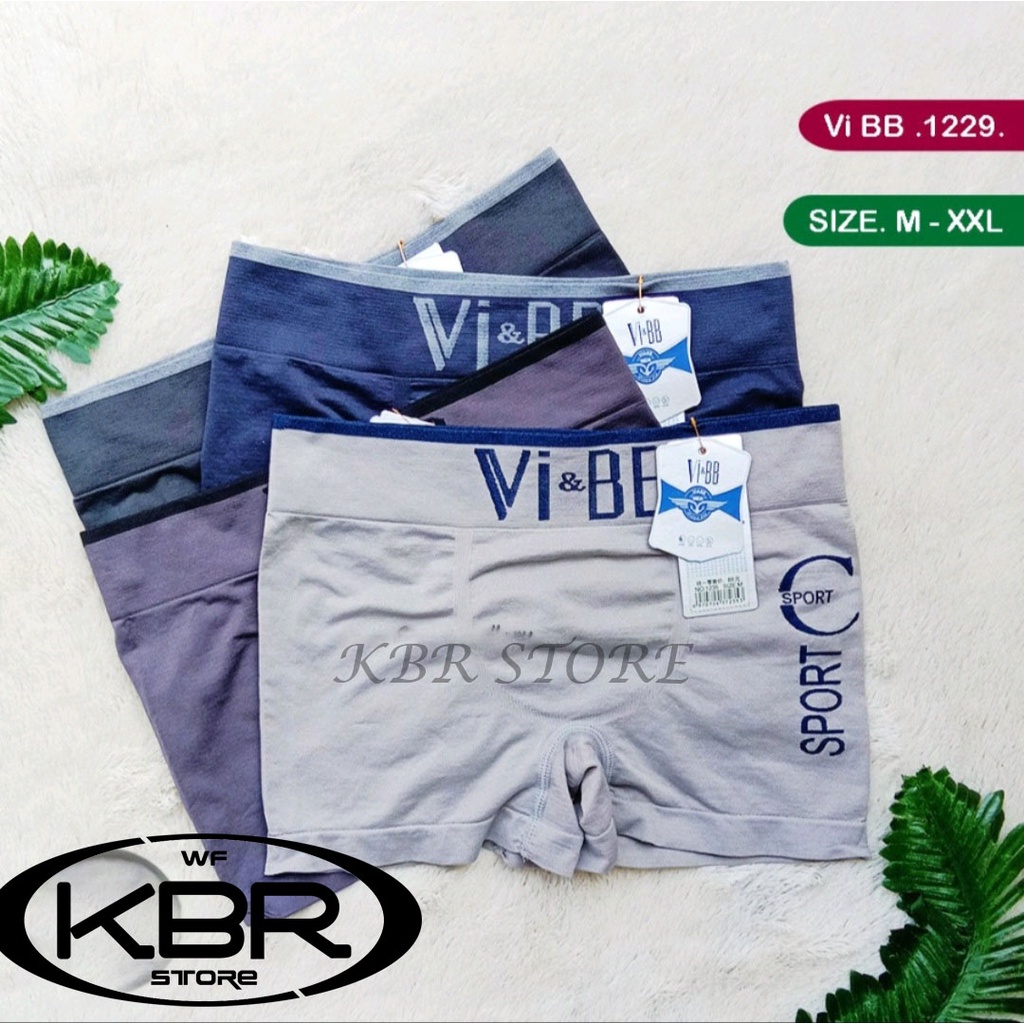 3 pcs VBB celana dalam pria bahan rajut / dalaman pria / boxer pria/ VVB / KBR STORE
