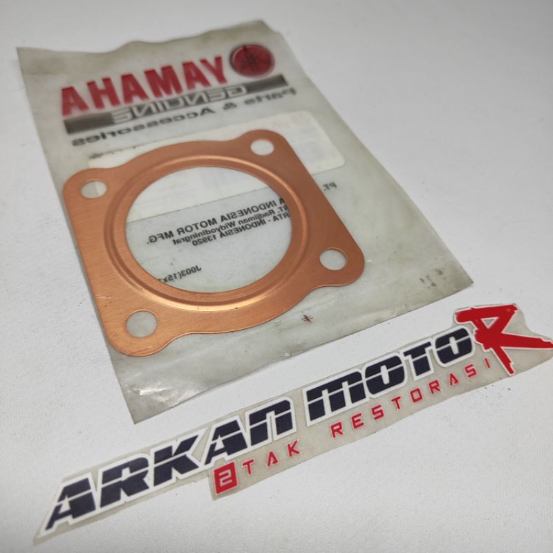 GASKET PAKING BLOK HEAD TENGAH 3AY ALFA ALPHA CAMP SIGMA ORIGINAL YAMAHA