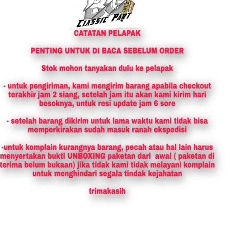 "SKM.18Oc22ᴺ" Spakbor Slebor selebor  Depan Belakang Astrea Honda Grand Legenda impressa full set ma