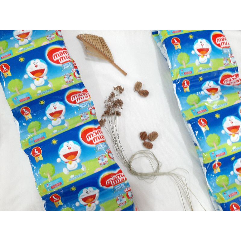 Popok Mamamia Doraemon Diapers pants / Popok bayi celana sachet S M L XL - Popok celana 1renceng isi