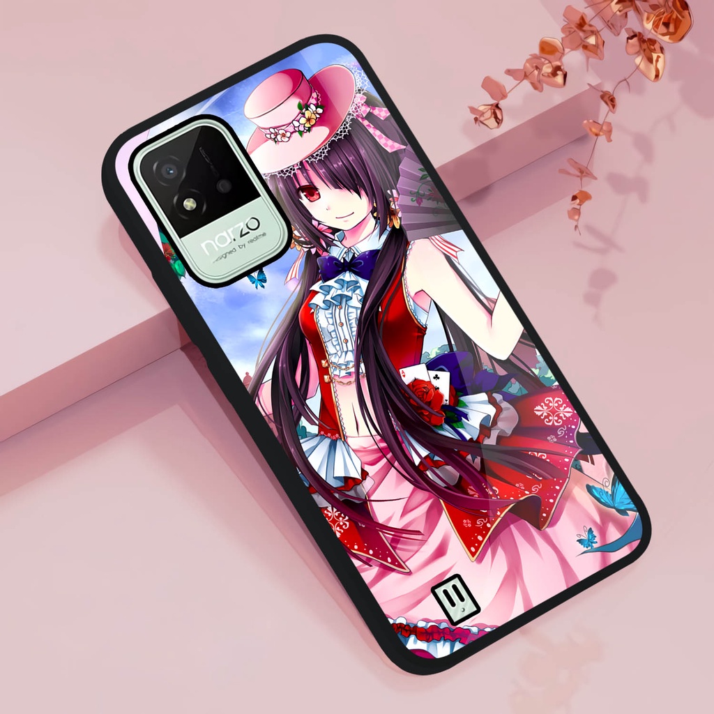 Case Kilau Glossy Realme Narzo 50i | Casing Narzo 50i | Pelindung Hp Smartphone Anime Kurumi