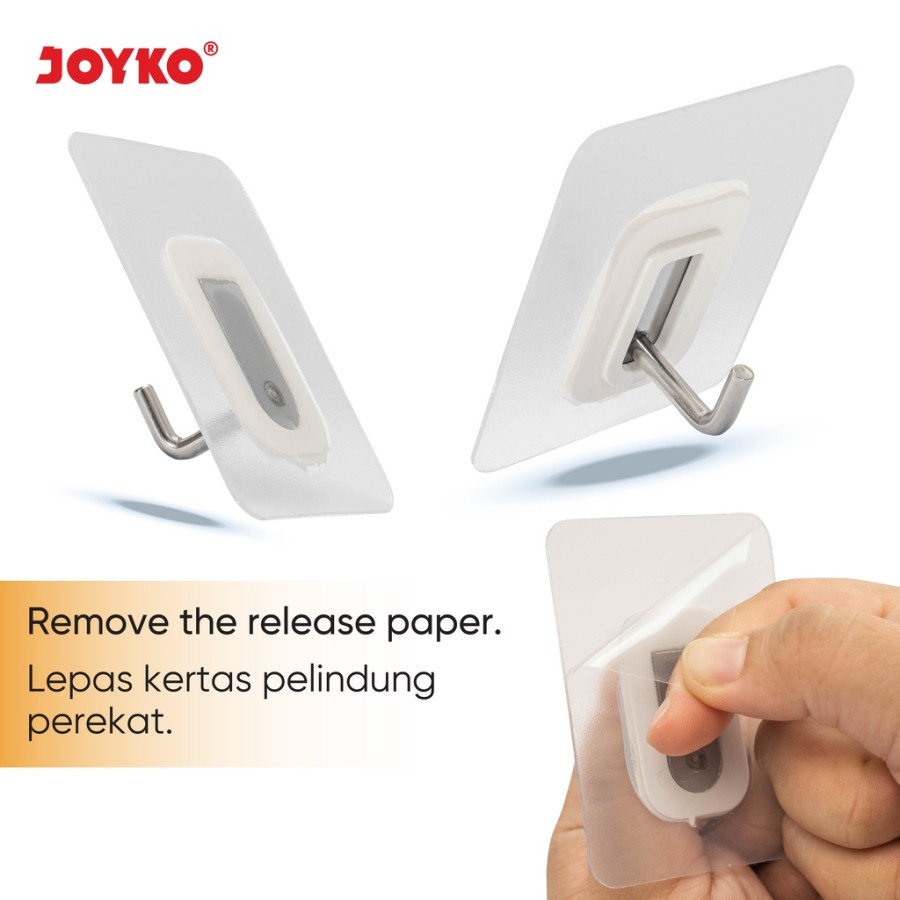 Gantungan Adhesive Hook Tempel Dinding Kait Perekat Joyko ADHK-3080