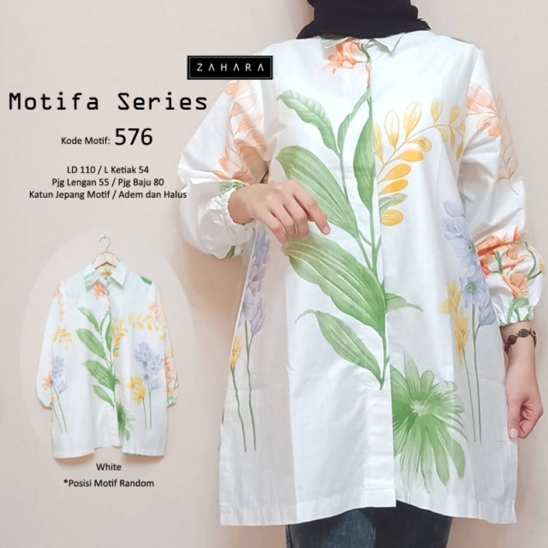 premium blouse katun jepang motif butik