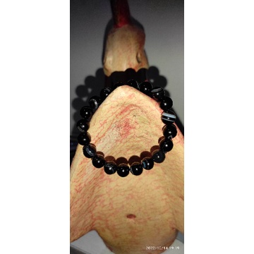 gelang chakra rainbow obsidian