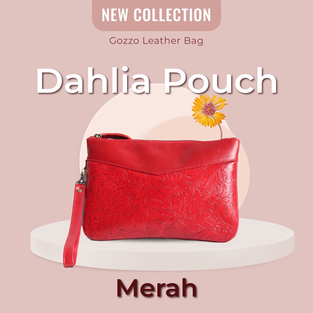 NEW!!! DAHLIA POUCH WITH 6 SLOT CARD//FREE GRAFIR NAMA DAN LOGO PERUSAHAANMU