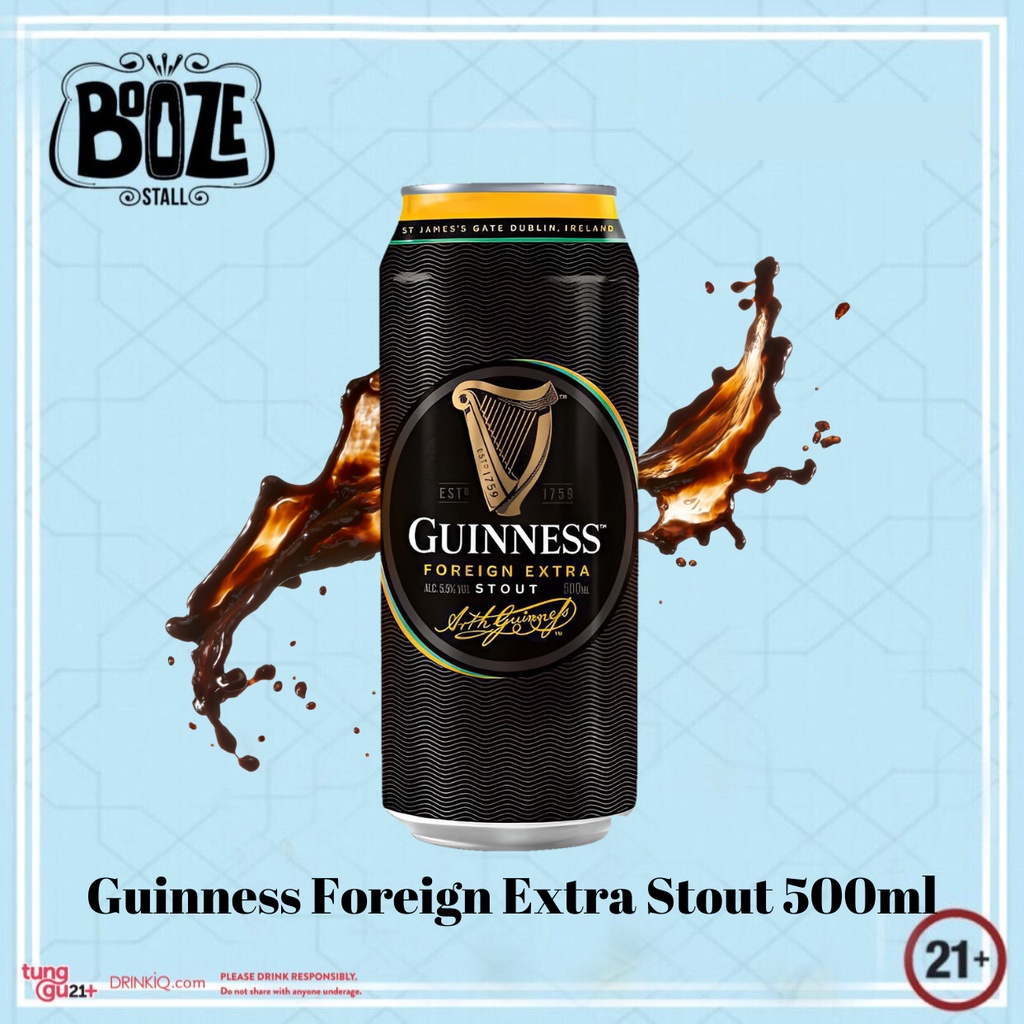 Bir Hitam Guinness Can 500ml